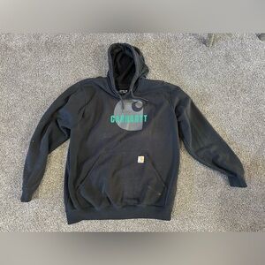 Carhartt Black and Green Men's Sweater